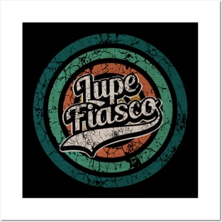 Lupe Fiasco // Retro Circle Crack Vintage Posters and Art